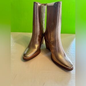 Chinese Laundry Cali Metallic Copper High Ankle Boot - size 7 Cowgirl Brand New!